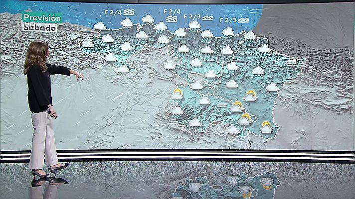 El tiempo - Intervalos de viento fuerte y/o rachas de viento muy fuertes en litorales de Galicia y Cantábrico