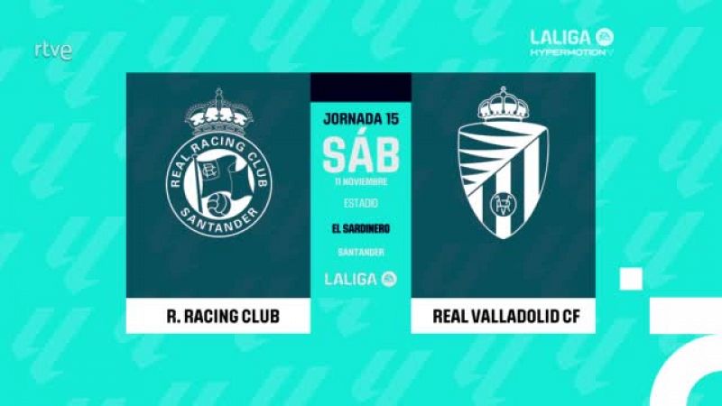 Racing Santander - Real Valladolid: resumen del partido de la 15ª jornada | Segunda -- ver ahora