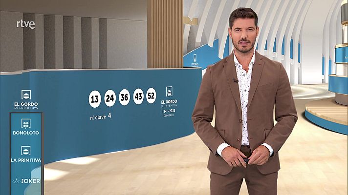 Loterías - Sorteo de la Bonoloto y El Gordo de la Primitiva del 12/11/2023