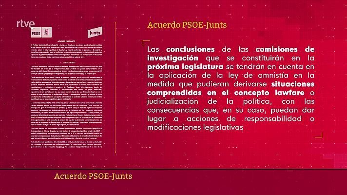 Los acuerdos del PSOE para la investidura