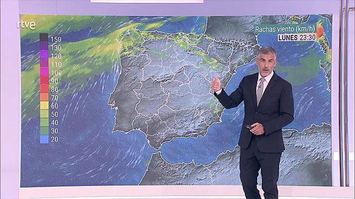 El tiempo - Precipitaciones persistentes en el oeste de Galicia