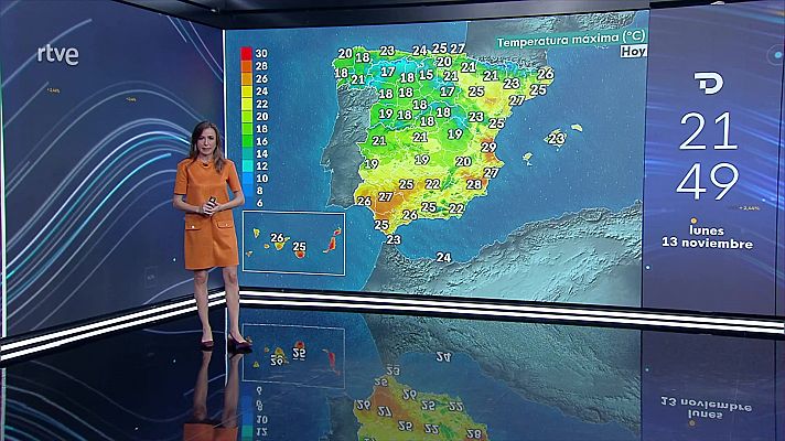 El tiempo - Intervalos de viento fuerte con rachas muy fuertes en el litoral y norte de Galicia y oeste de Asturias