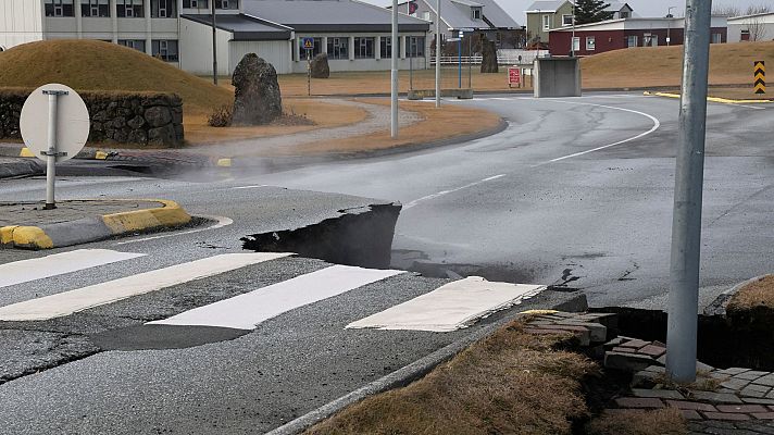 Probable erupción volcánica en Islandia