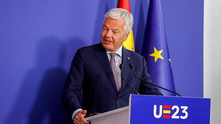 Especiales informativos - Reynders dice que no expresó "ninguna preocupación" por la ley de amnistía y espera análisis jurídico para valorarla