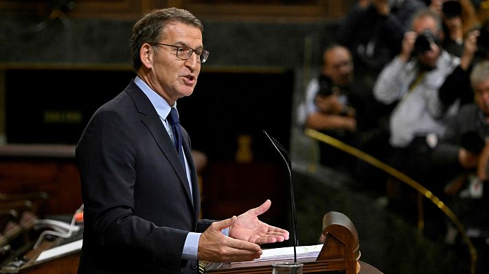 Especiales informativos - Investidura de Sánchez | Feijóo: "Desean una España resignada y silenciosa, pero no la van a tener. La escucharán en las plazas"