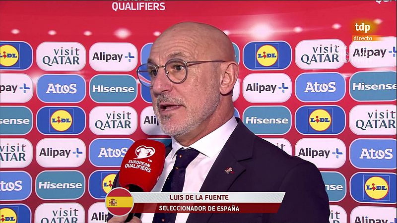 Chipre 1-3 España | Luis de la Fuente, a TVE: "Se va cumpliendo el objetivo, queda el colofón"