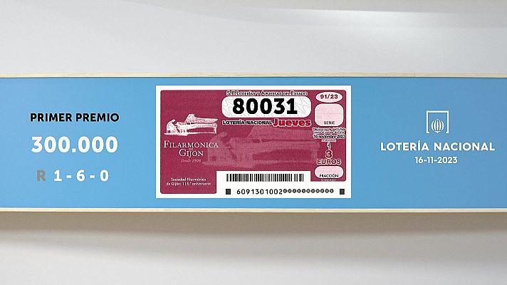 SELAE - Sorteo de la Lotería Nacional del 16/11/2023