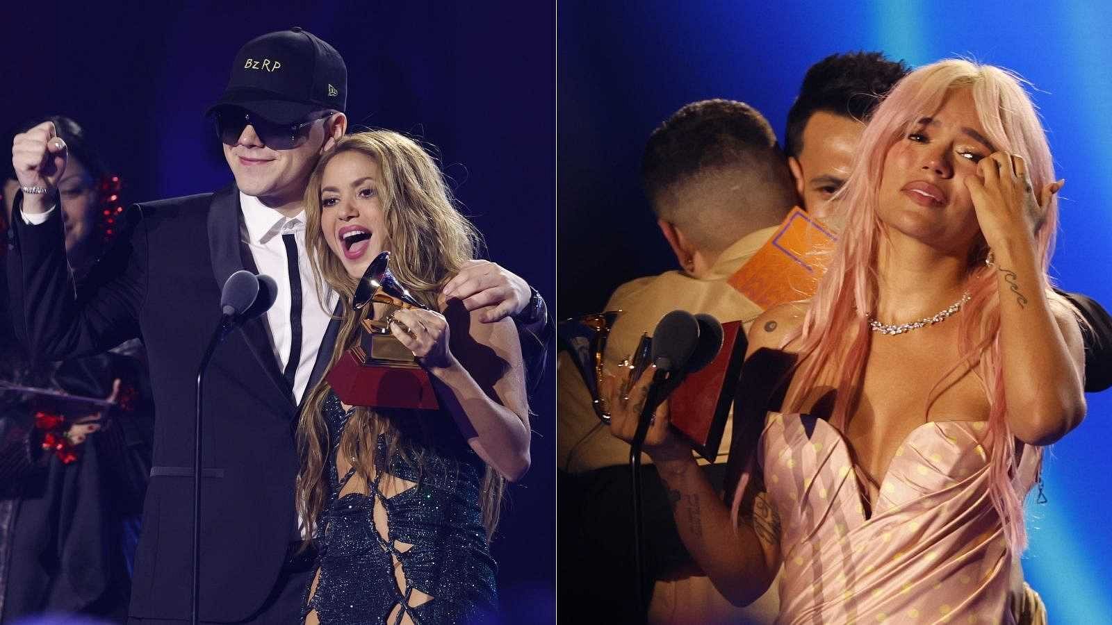 Shakira, Bizarrap y Karol G reinan en los históricos Latin Grammy de Sevilla | Ver