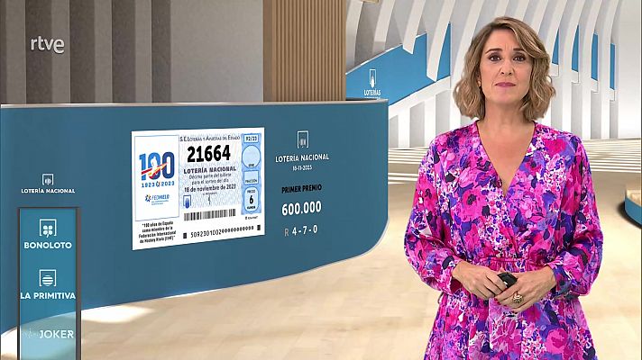 Loterías - Sorteo de la Lotería Nacional del 18/11/2023