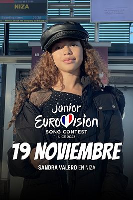 Eurovisión Junior - Sandra Valero viaja a Niza para participar en Eurovisión