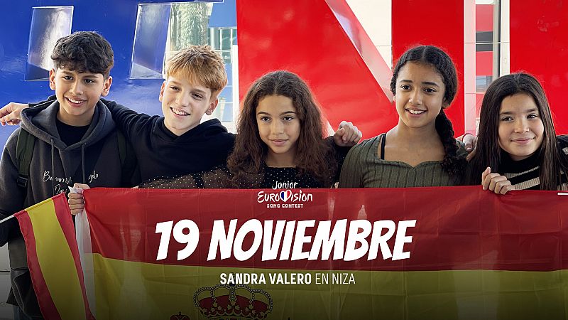 19 de noviembre: Sandra Valero pone rumbo a Niza para participar en Eurovisin Junior 2023