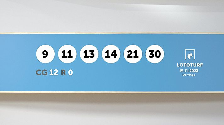 SELAE - Sorteo de la Lotería Lototurf del 19/11/2023