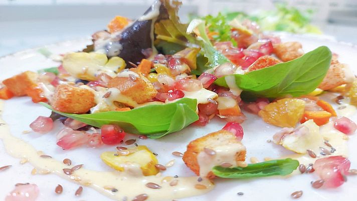 Saber vivir - Ensalada de lomo de cerdo al ajilimoji