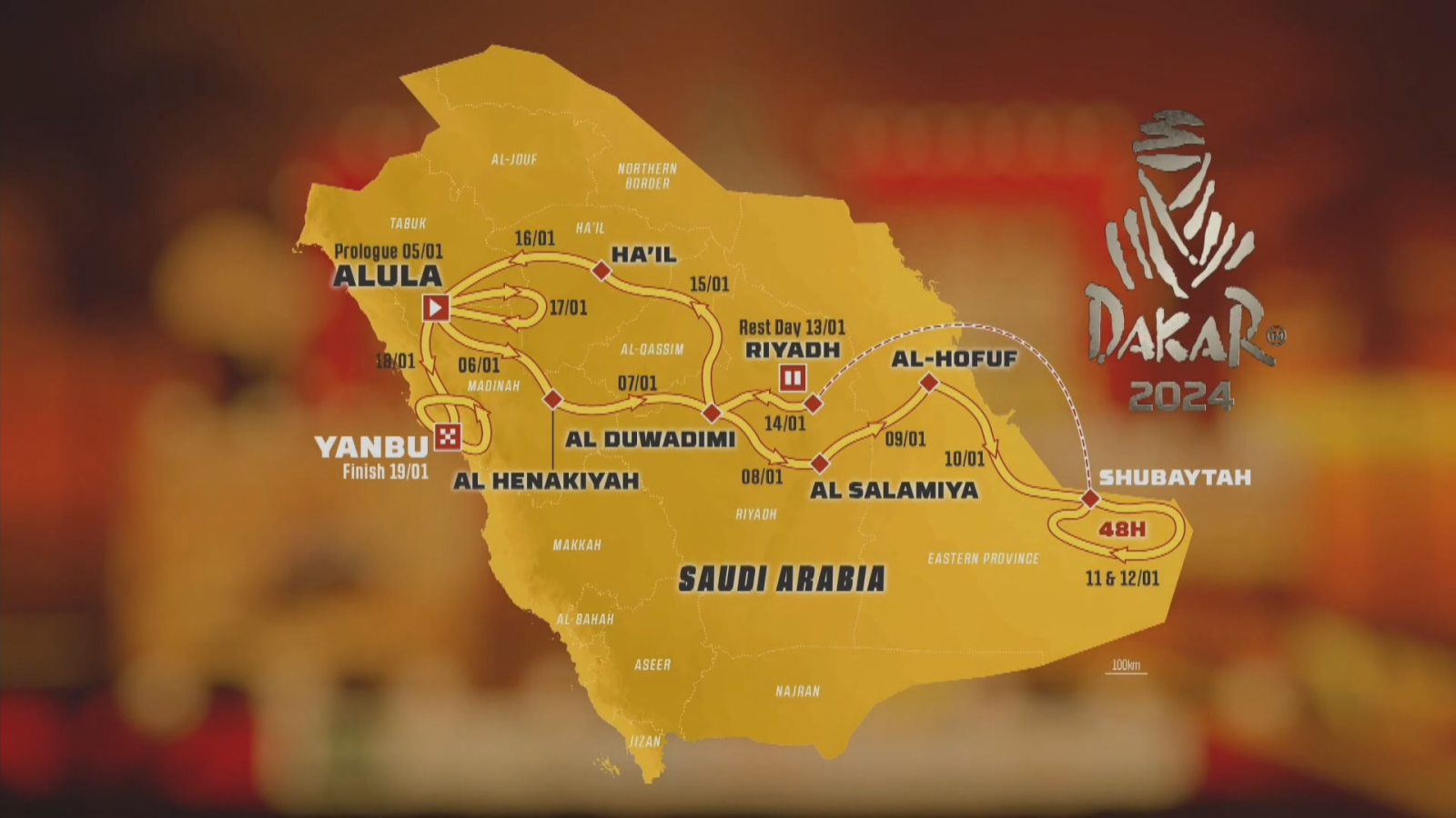 Así es el recorrido para el Dakar 2024 - ver ahora