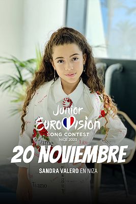 Sandra Valero en la alfombra roja de Eurovisión Junior 2023