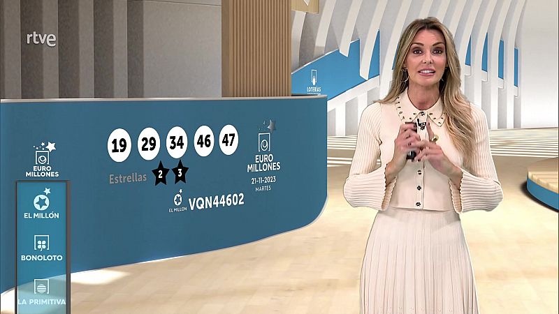 Sorteo de la Bonoloto y Euromillones del 21/11/2023 - ver ahora