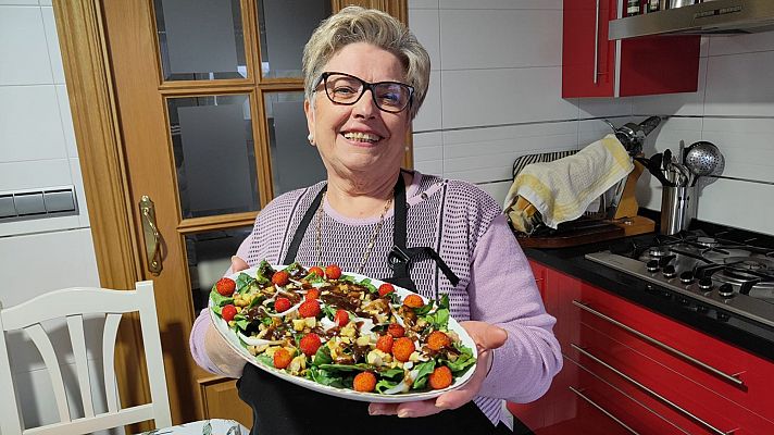 Receta para hacer una ensalada de otoño con un toque especia