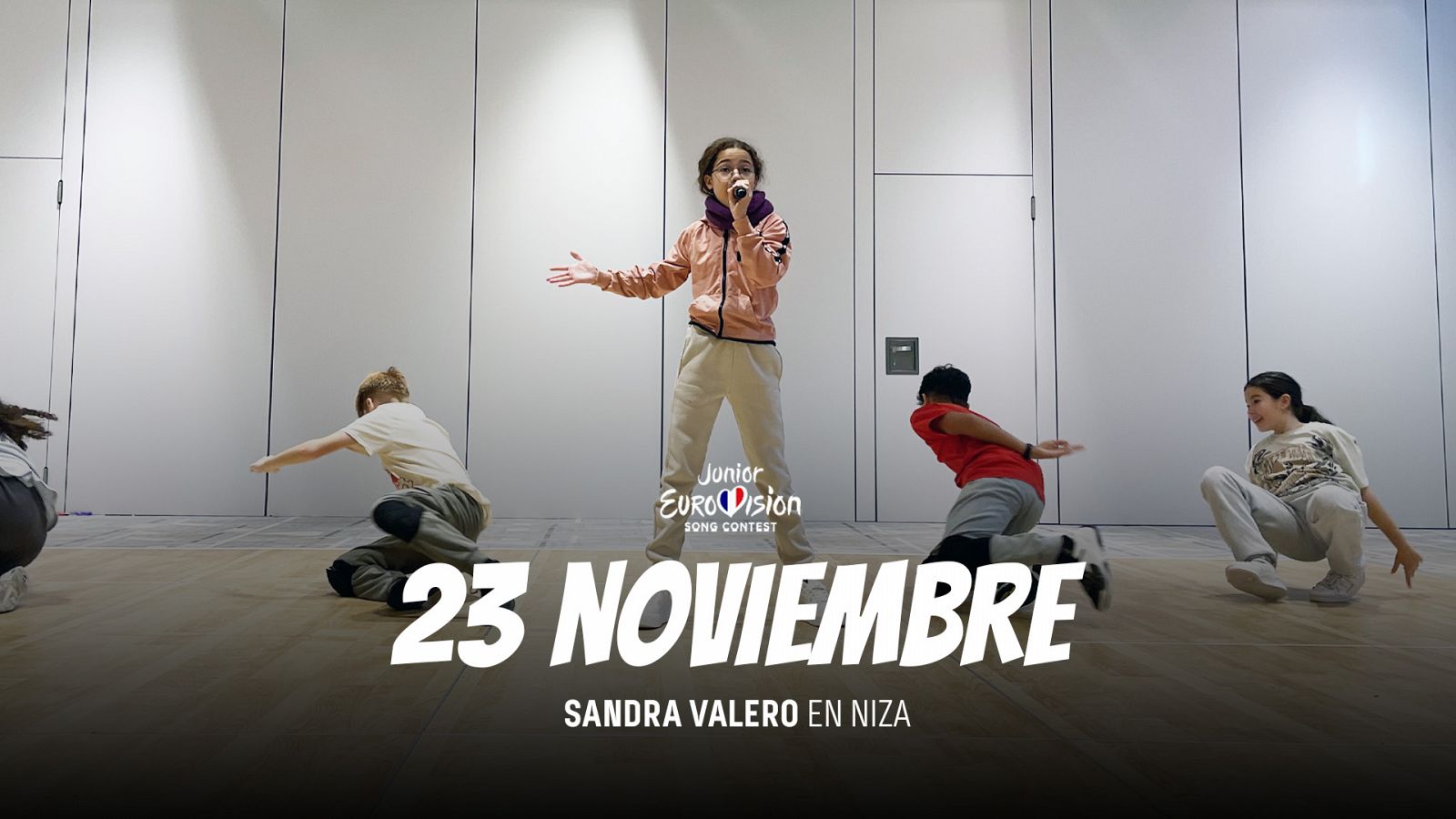 Eurovisión Junior 2023: 23 de noviembre: Sandra Valero y sus bailarines trabajan en la energía de la actuación
