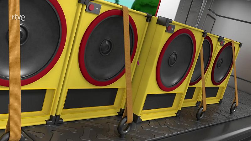 Big Truck Pups: Pups save the swiped speakers - La patrulla canina en inglés | Ver
