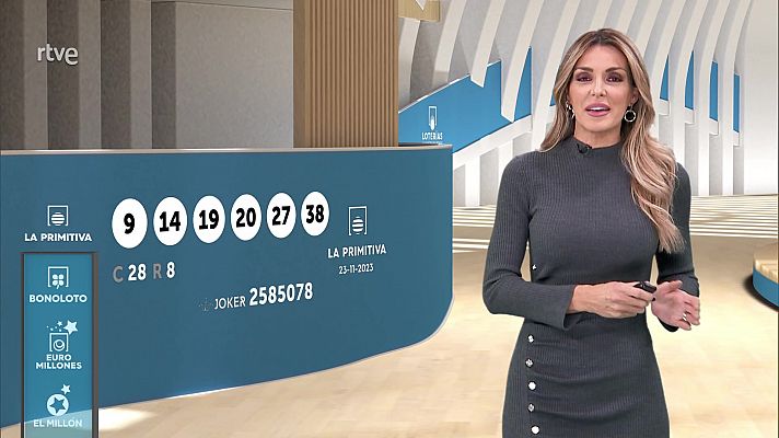 Loterías - Sorteo de la Lotería Nacional, Bonoloto, Primitiva y Jóker del 23/11/2023