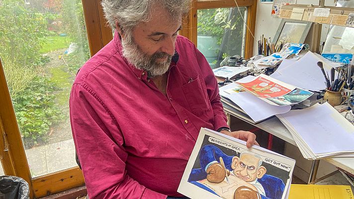 Telediario 2 - Despiden a un viñetista por una caricatura de Netanyahu