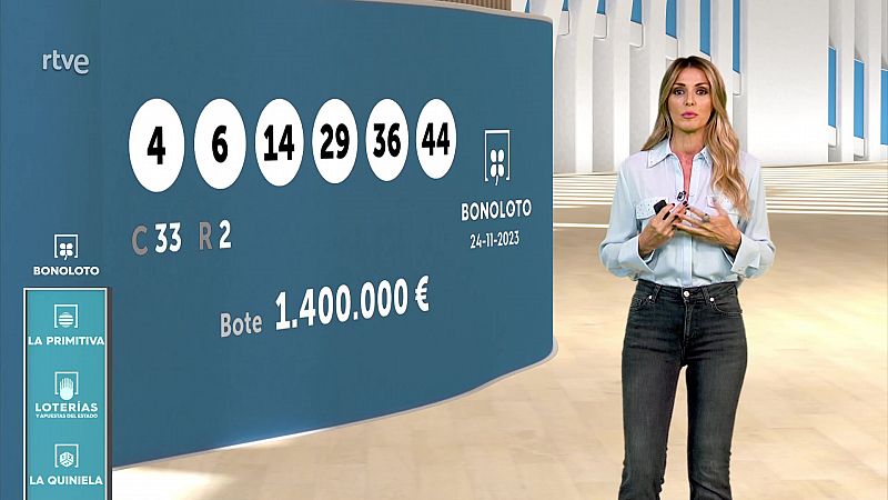 Sorteo de la Bonoloto y Euromillones del 24/11/2023 - ver ahora