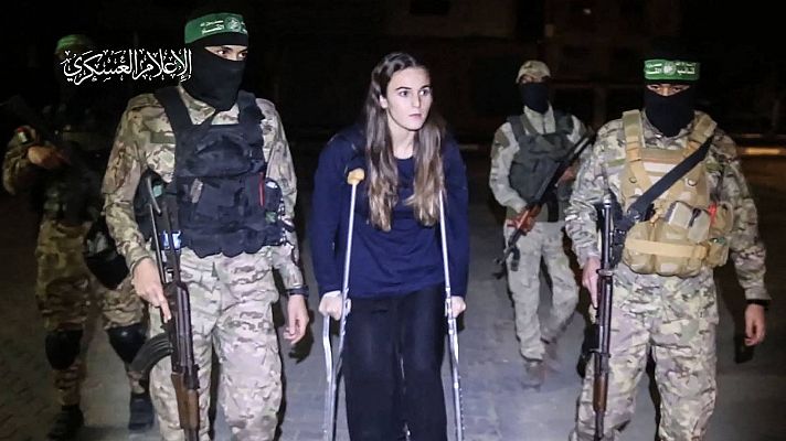 Telediario Fin de Semana - Hamás liberó a 17 rehenes el sábado a pesar del retraso