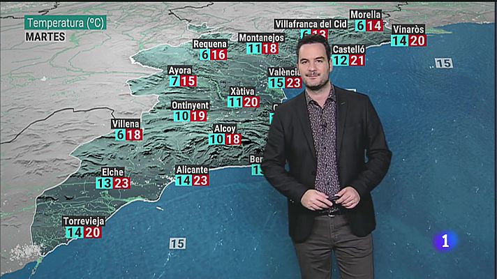 El tiempo en la Comunitat Valenciana 27/11/23