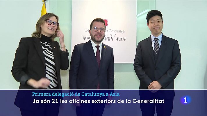 L'Informatiu - Pere Aragonès inaugura la nova delegació a Corea del Sud