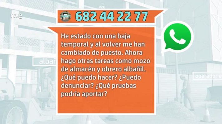 Aquí hay trabajo - Cuando te cambian de puesto y tarea de un día para otro