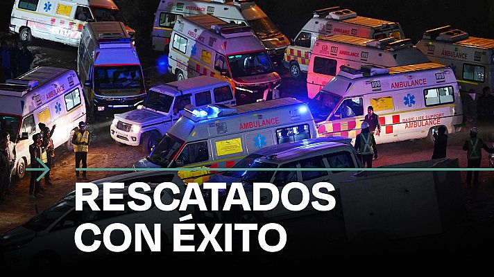 Modo Digital - India: salen con vida los 41 obreros atrapados en un túnel en el estado Uttarakhand