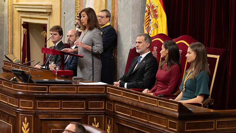 Discurso íntegro de la presidenta del Congreso, Francina Armengol, en la solemne apertura de las Cortes Generales