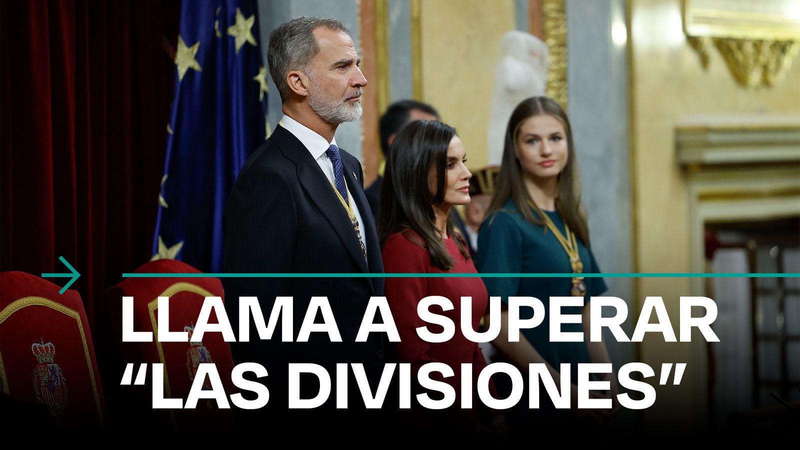 Apertura Legislatura: El rey Felipe VI definde la constitución y una España "sólida y unida"