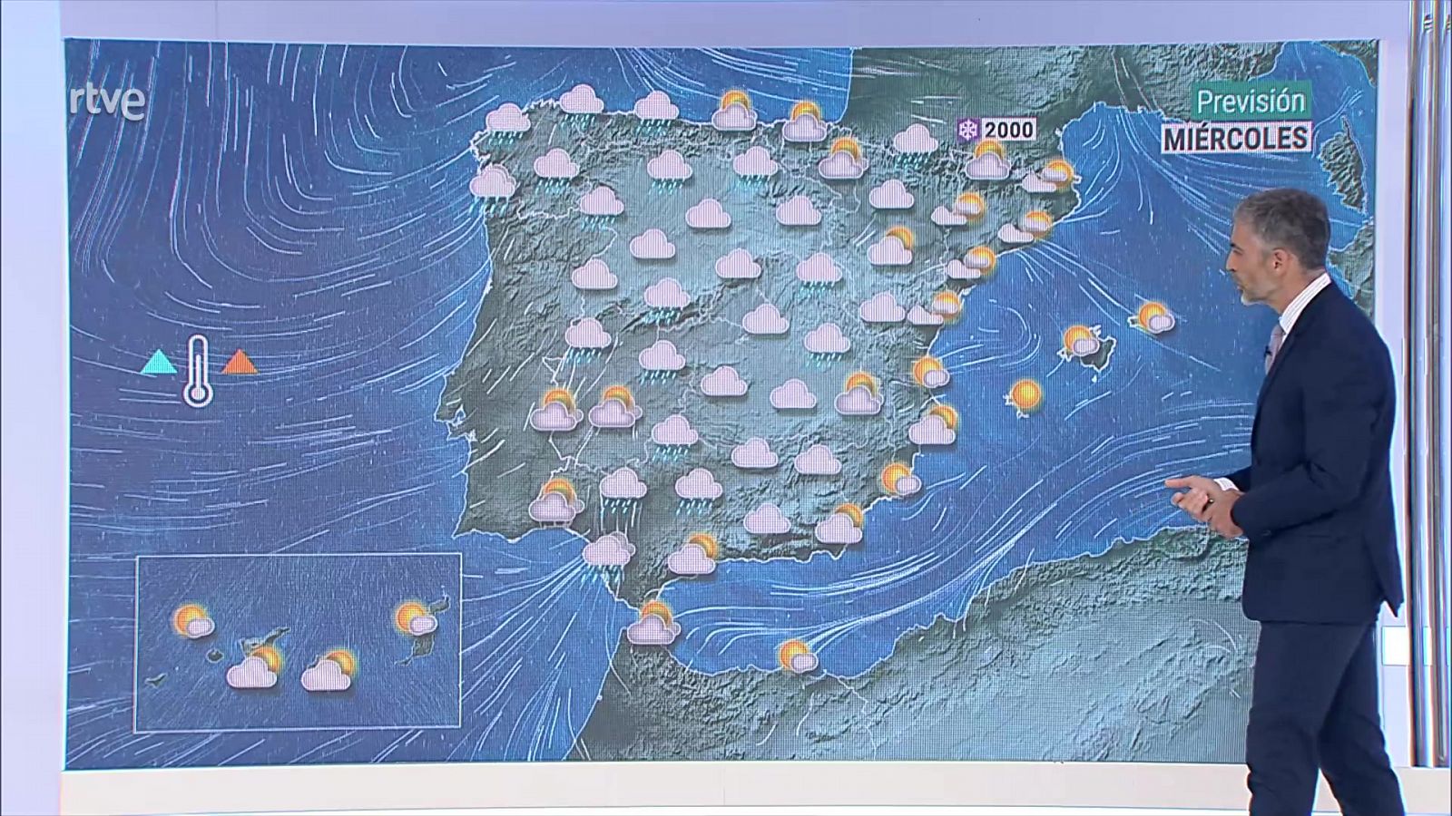Precipitaciones localmente persistentes en el oeste de Galicia - ver ahora