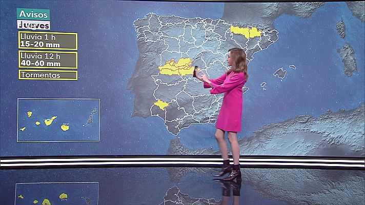 El tiempo - Nieblas localmente persistentes en áreas del interior peninsular