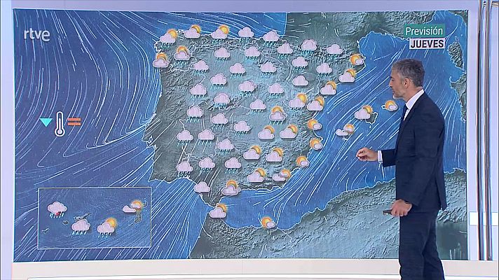 Intervalos de viento fuerte en el Cantábrico y área mediterránea    