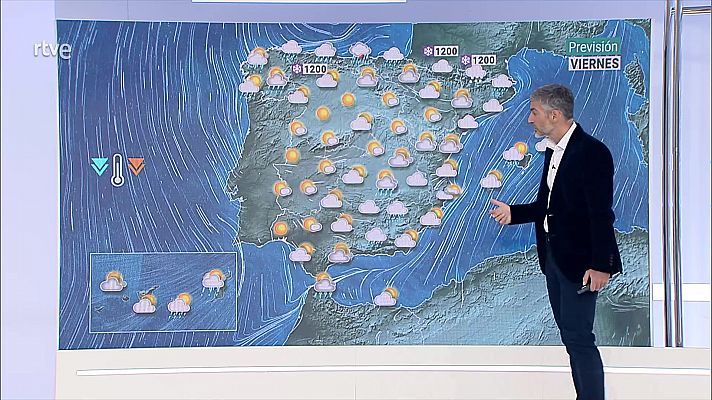 El tiempo - Intervalos de viento fuerte en los litorales del Cantábrico