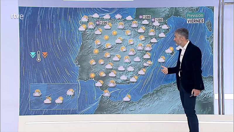 Precipitaciones localmente fuertes en Canarias y persistentes en Andalucía occidental - ver ahora