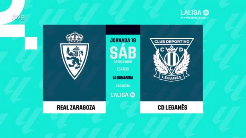 Zarazoga - Leganés:  resumen del partido de la 18ª jornada | Segunda -- ver ahora