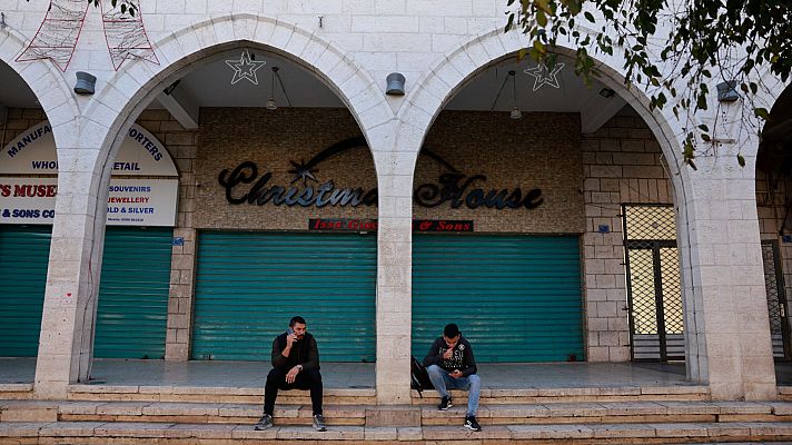 Telediario Fin de Semana - Belén, sin grandes celebraciones de Navidad por la guerra en Gaza