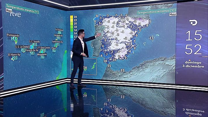 El tiempo - Precipitaciones localmente fuertes en el oeste de Galicia