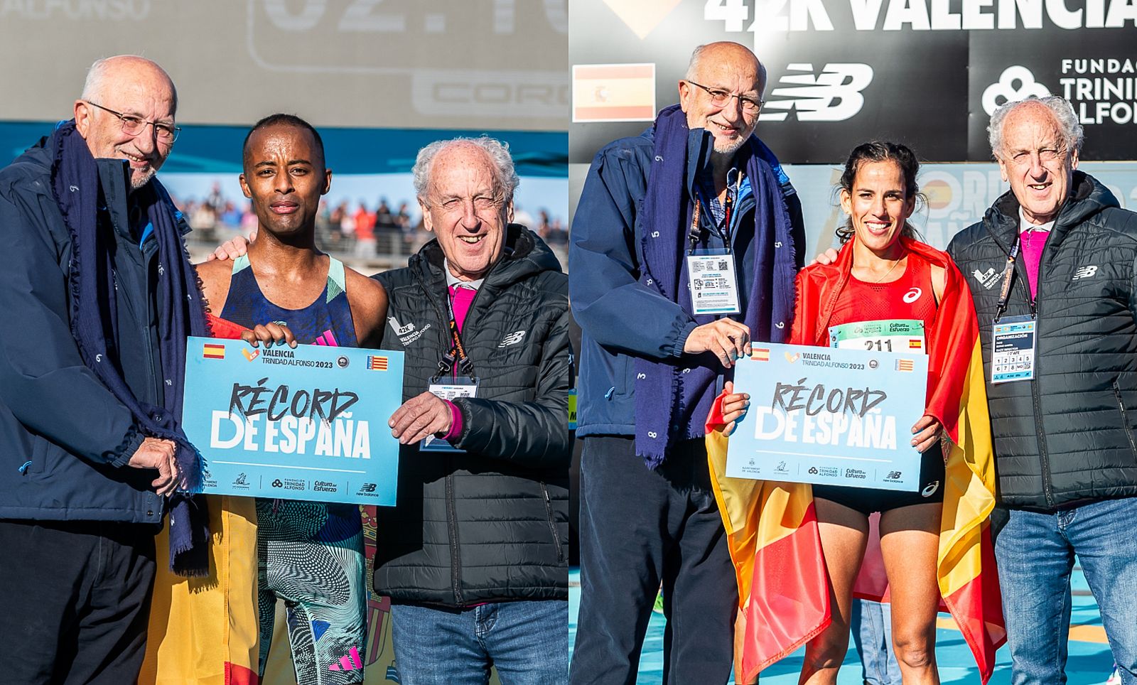 Novales y Maayouf, recórds de España en el maratón de Valencia