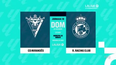Mirands - Racing de Santander: resumen del partido de la 18 jornada | Segunda -- ver ahora