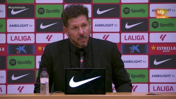 Simeone: "Nos faltó jugar el primer tiempo como jugamos el segundo"