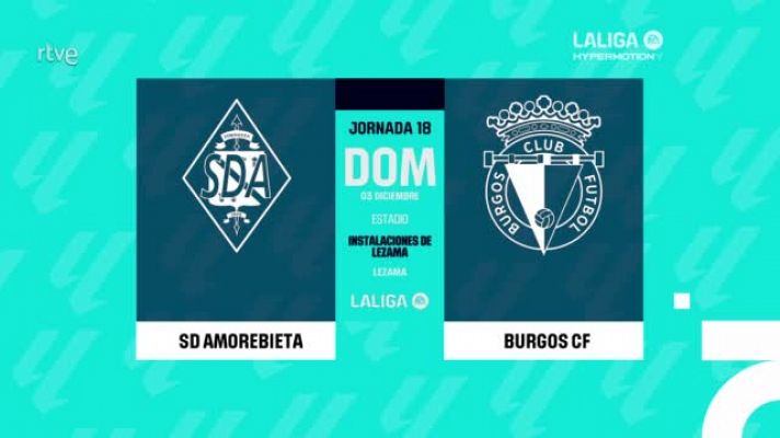 Amorebieta - Burgos: resumen del partido de la 18ª jornada