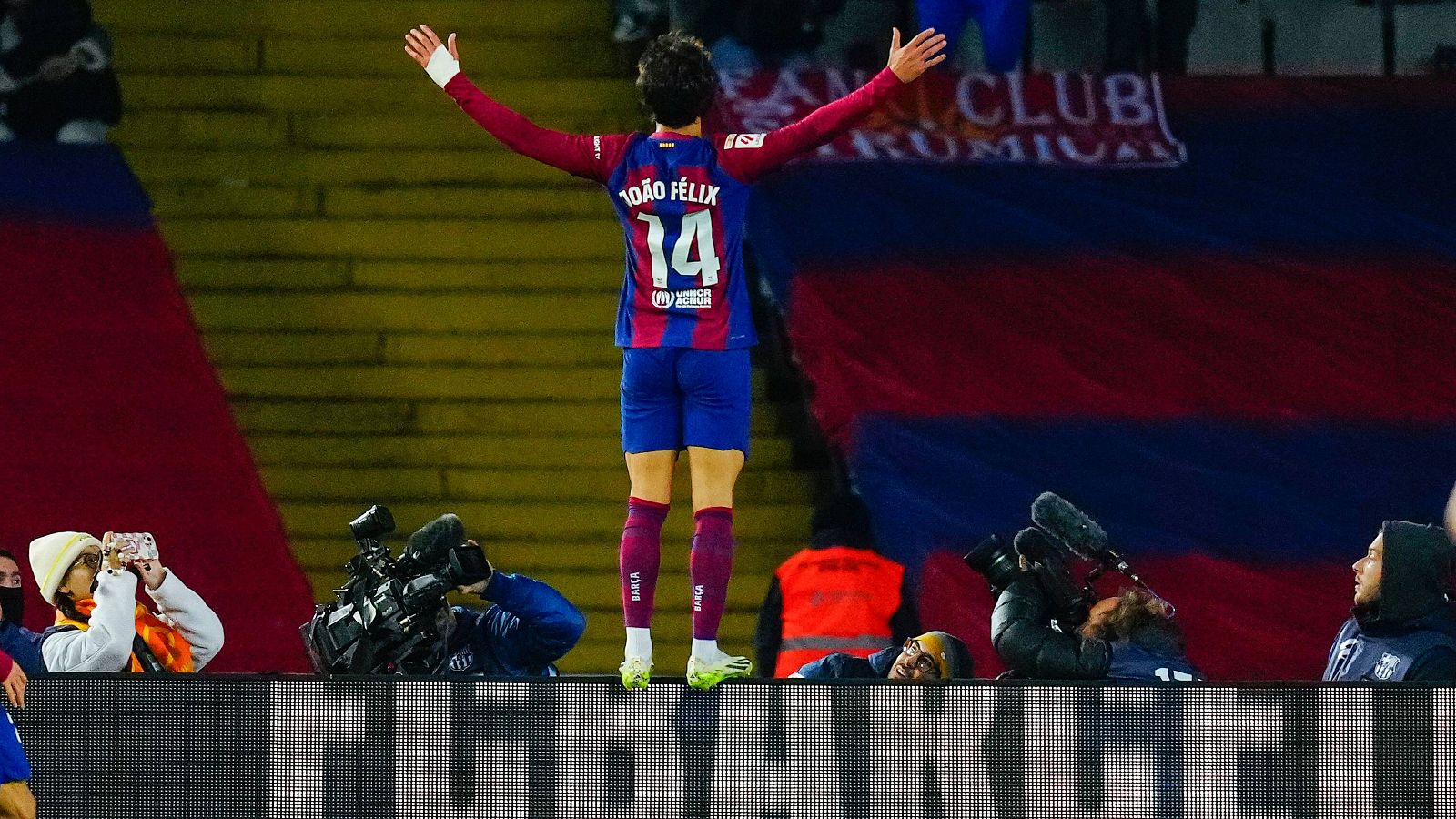 La celebración de Joao Félix en su gol al Atlético de Madrid