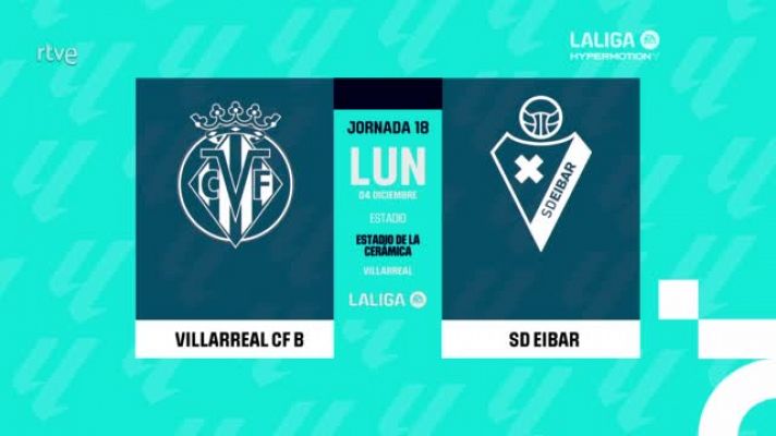 Villarreal B - Eibar: resumen del partido de la 18ª jornada
