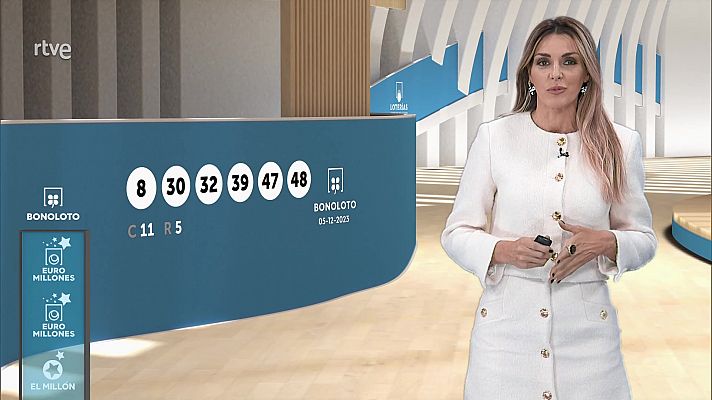 Loterías - Sorteo de la Bonoloto y Euromillones del 05/12/2023