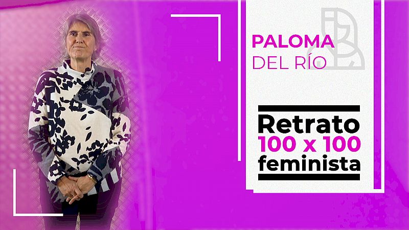Retrato 100x100 feminista: Paloma del Ro