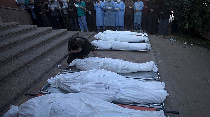 Telediario 1 - Combates encarnizados en Jan Yunis, en el sur de Gaza